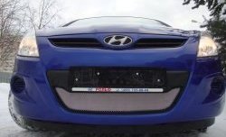 1 539 р. Сетка на бампер Russtal (хром) Hyundai i20 PB хэтчбэк дорестайлинг (2008-2012)  с доставкой в г. Белгород. Увеличить фотографию 6