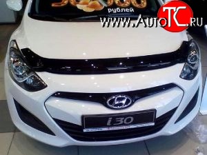 3 069 р. Дефлектор капота NovLine Hyundai I30 2 GD дорестайлинг универсал (2011-2015)  с доставкой в г. Белгород