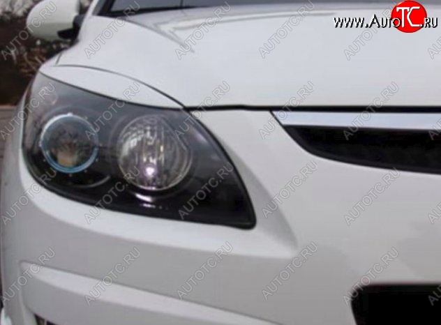 999 р. Реснички на фары CT v2 Hyundai I30 FD универсал рестайлинг (2010-2012) (Неокрашенные)  с доставкой в г. Белгород