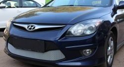 1 539 р. Сетка на бампер Russtal (хром) Hyundai I30 FD универсал рестайлинг (2010-2012)  с доставкой в г. Белгород. Увеличить фотографию 3