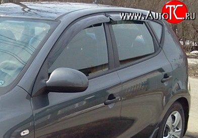188 р. Дефлекторы окон (ветровики) Novline 4 шт. Hyundai I30 2 GD дорестайлинг универсал (2011-2015)  с доставкой в г. Белгород