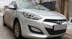 1 839 р. Сетка на бампер Russtal (черная) Hyundai I30 2 GD дорестайлинг универсал (2011-2015)  с доставкой в г. Белгород. Увеличить фотографию 7