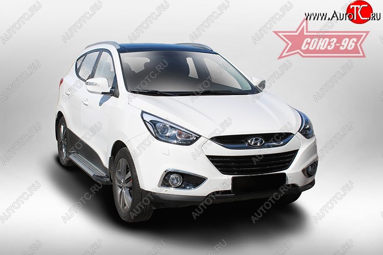 8 549 р. Пороги Souz-96  Hyundai IX35  LM (2009-2018) дорестайлинг, рестайлинг  с доставкой в г. Белгород