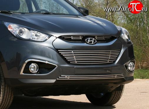 4 139 р. Декоративная вставка воздухозаборника нижнего Souz-96  Hyundai IX35  LM (2009-2013) дорестайлинг  с доставкой в г. Белгород