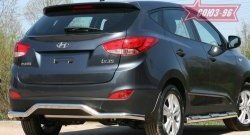 9 719 р. Защита заднего бампера Souz-96 (d60) Hyundai IX35 LM дорестайлинг (2009-2013)  с доставкой в г. Белгород. Увеличить фотографию 3