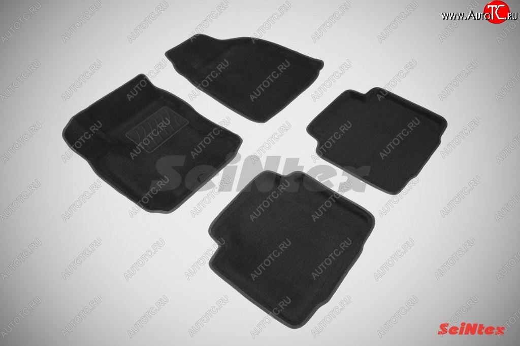 5 249 р. Износостойкие коврики в салон 3D HYUNDAI MATRIX черные (компл) Hyundai Matrix 1 FC дорестайлинг (2001-2005)  с доставкой в г. Белгород