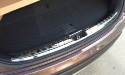 8 049 р. Металлический порожек в багажник автомобиля СТ Hyundai Santa Fe DM дорестайлинг (2012-2016)  с доставкой в г. Белгород. Увеличить фотографию 2
