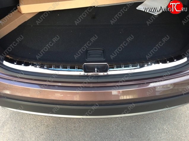 8 049 р. Металлический порожек в багажник автомобиля СТ Hyundai Santa Fe DM дорестайлинг (2012-2016)  с доставкой в г. Белгород