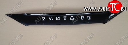 999 р. Дефлектор капота Russtal (короткий) Hyundai Santa Fe CM дорестайлинг (2006-2009)  с доставкой в г. Белгород