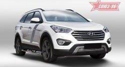 4 589 р. Декоративный элемент воздухозаборника Souz-96 (d10)  Hyundai Grand Santa Fe  1 DM (2013-2016) дорестайлинг  с доставкой в г. Белгород. Увеличить фотографию 2