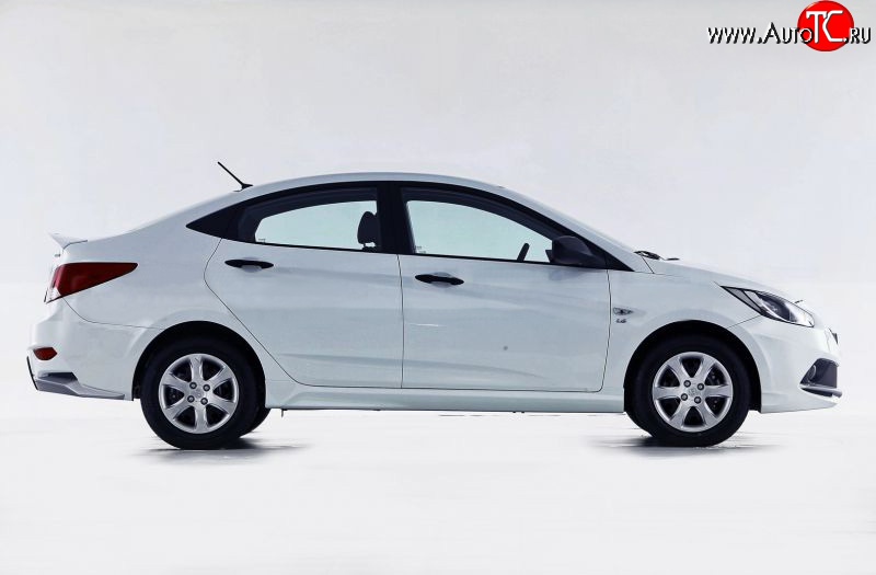 3 599 р. Пороги накладки Sport KIA Rio 3 QB хэтчбек 5 дв. рестайлинг (2015-2017) (Неокрашенные)  с доставкой в г. Белгород