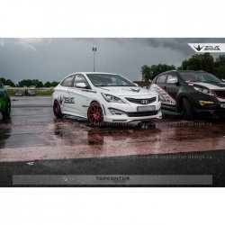 4 999 р. Пороги накладки ZEUS KIA Rio 3 QB хэтчбек 5 дв. рестайлинг (2015-2017) (Неокрашенные)  с доставкой в г. Белгород. Увеличить фотографию 3