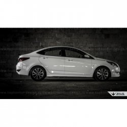 4 999 р. Пороги накладки ZEUS KIA Rio 3 QB хэтчбек 5 дв. рестайлинг (2015-2017) (Неокрашенные)  с доставкой в г. Белгород. Увеличить фотографию 13