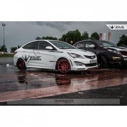 4 999 р. Пороги накладки ZEUS KIA Rio 3 QB хэтчбек 5 дв. рестайлинг (2015-2017) (Неокрашенные)  с доставкой в г. Белгород. Увеличить фотографию 4
