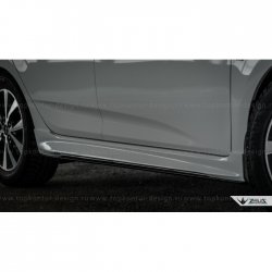 4 999 р. Пороги накладки ZEUS KIA Rio 3 QB хэтчбек 5 дв. рестайлинг (2015-2017) (Неокрашенные)  с доставкой в г. Белгород. Увеличить фотографию 11