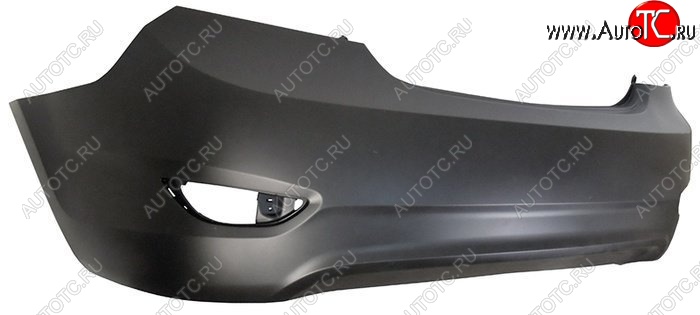 1 639 р. Задний бампер SAT  Hyundai Solaris  RBr (2010-2014) седан дорестайлинг (Неокрашенный)  с доставкой в г. Белгород