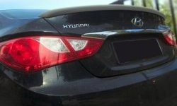 6 249 р. Лип спойлер CT Hyundai Sonata YF (2009-2014) (Неокрашенный)  с доставкой в г. Белгород. Увеличить фотографию 2