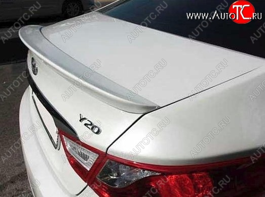 6 249 р. Лип спойлер CT Hyundai Sonata YF (2009-2014) (Неокрашенный)  с доставкой в г. Белгород