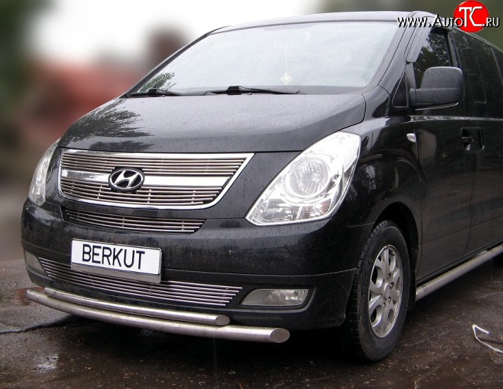 4 799 р. Декоративная вставка решетки радиатора Berkut Hyundai Starex/Grand Starex/H1 TQ рестайлинг (2014-2018)  с доставкой в г. Белгород
