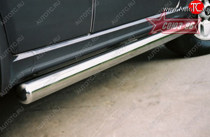 12 194 р. Защита порогов Souz-96 (d76) Hyundai Terracan HP дорестайлинг (2001-2004)  с доставкой в г. Белгород