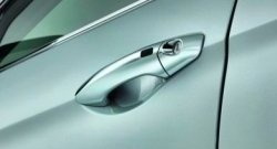 2 149 р. Накладки на внешние ручки дверей СТ Hyundai Tucson LM (2010-2017) (Неокрашенные)  с доставкой в г. Белгород. Увеличить фотографию 2