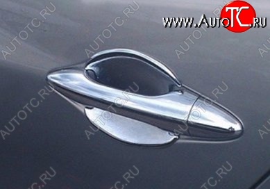 1 799 р. Накладки под ручки дверей (мыльницы) СТ v2 Hyundai Tucson LM (2010-2017) (Неокрашенные)  с доставкой в г. Белгород