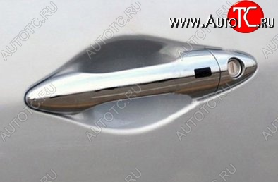 2 149 р. Накладки на внешние ручки дверей СТ Hyundai Tucson LM (2010-2017) (Неокрашенные)  с доставкой в г. Белгород