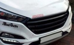 9 649 р. Решётка радиатора CT Hyundai Tucson LM (2010-2017) (Неокрашенная)  с доставкой в г. Белгород. Увеличить фотографию 2