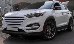 9 649 р. Решётка радиатора CT Hyundai Tucson LM (2010-2017) (Неокрашенная)  с доставкой в г. Белгород. Увеличить фотографию 5