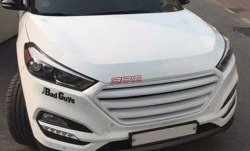 9 649 р. Решётка радиатора CT Hyundai Tucson LM (2010-2017) (Неокрашенная)  с доставкой в г. Белгород. Увеличить фотографию 6