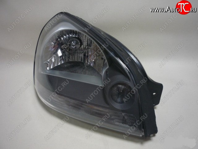 3 449 р. Фара BRIGHTROAD (черная, правая) Hyundai Tucson JM (2004-2010)  с доставкой в г. Белгород