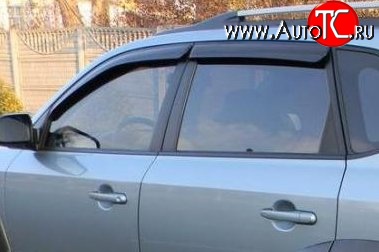 999 р. Комплект дефлекторов окон (ветровиков) 4 шт. Russtal Hyundai Tucson JM (2004-2010)  с доставкой в г. Белгород
