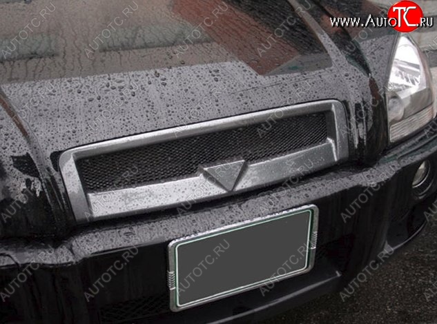 4 599 р. Решётка радиатора RoadRuns Hyundai Tucson JM (2004-2010) (Неокрашенная)  с доставкой в г. Белгород