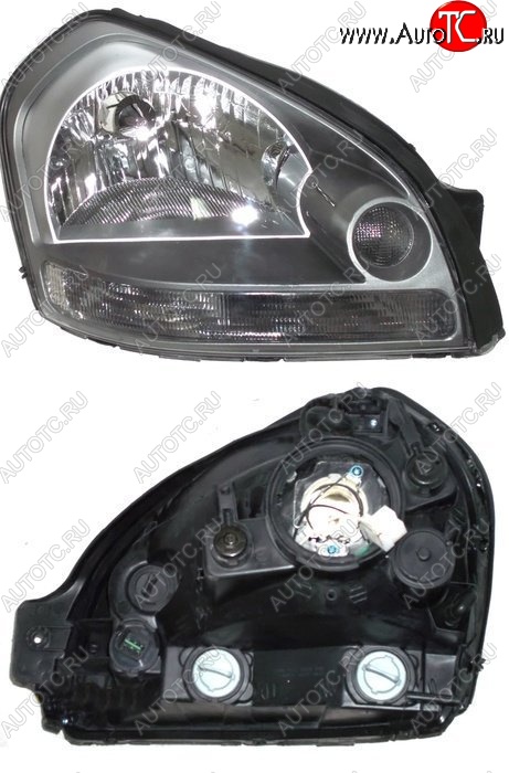 3 499 р. Правая фара SAT Hyundai Tucson JM (2004-2010)  с доставкой в г. Белгород