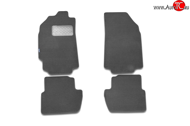 1 079 р. Коврики в салон Element 4 шт. (текстиль на резине, серый)  Hyundai Tucson  JM (2004-2010)  с доставкой в г. Белгород