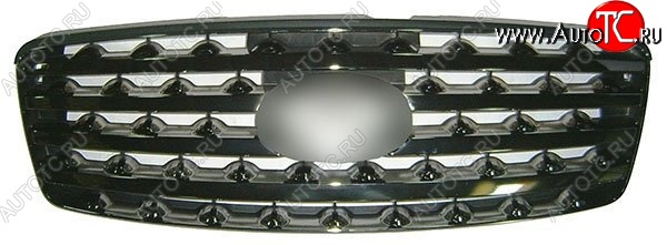 5 789 р. Решётка радиатора SAT (темный хром) INFINITI FX35 S50 рестайлинг (2006-2008) (Неокрашенная)  с доставкой в г. Белгород