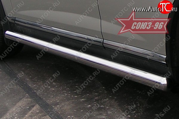 18 629 р. Защита порогов (Европа) Souz-96 (d76) INFINITI FX35 S50 рестайлинг (2006-2008)  с доставкой в г. Белгород