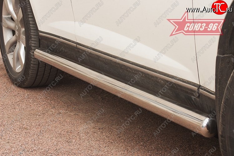 20 294 р. Защита порогов (Америка) Souz-96 (d76) INFINITI FX35 S50 рестайлинг (2006-2008)  с доставкой в г. Белгород