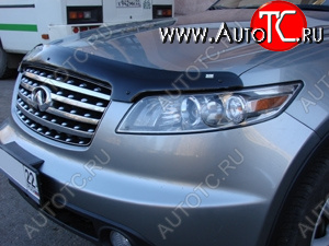 3 069 р. Дефлектор капота SIM INFINITI FX35 S50 рестайлинг (2006-2008)  с доставкой в г. Белгород