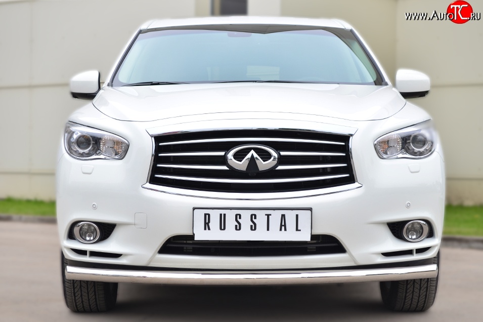 16 299 р. Одинарная защита переднего бампера диаметром 63 мм SLITKOFF  INFINITI JX35 (2012-2014)  с доставкой в г. Белгород