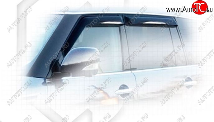 2 299 р. Дефлектора окон CA-Plastic INFINITI QX80 Z62 1-ый рестайлинг (2014-2018) (Classic полупрозрачный, Без хром.молдинга)  с доставкой в г. Белгород