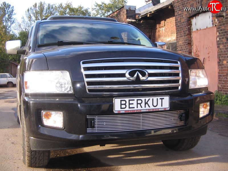 5 999 р. Декоративная вставка воздухозаборника Berkut INFINITI QX56 JA60 дорестайлинг (2004-2007)  с доставкой в г. Белгород