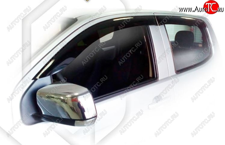 2 159 р. Дефлектора окон CA-Plastiс Isuzu D-Max RT85 DoubleCab дорестайлинг (2011-2017) (Classic полупрозрачный, Без хром.молдинга)  с доставкой в г. Белгород