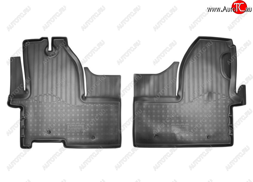 2 599 р. Коврики салонные Norplast Unidec Iveco Daily фургон (2014-2019) (Цвет: черный)  с доставкой в г. Белгород