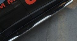 14 449 р. Защита порогов с пластиковыми вставками для ног (Trailhawk, нержавейка 76 мм) Russtal Jeep Cherokee KL дорестайлинг (2014-2017) (Защита порогов с со скосами на торцах (вариант 1))  с доставкой в г. Белгород. Увеличить фотографию 8