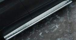 24 649 р. Широкая защита порогов SLITKOFF Jeep Cherokee KL дорестайлинг (2014-2017)  с доставкой в г. Белгород. Увеличить фотографию 2