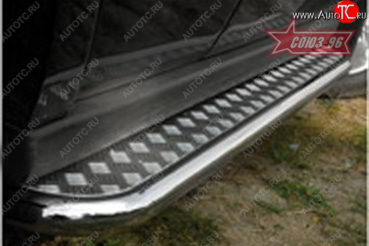 15 569 р. Защита порогов с листом Souz-96 (d42). Jeep Commander (2006-2010)  с доставкой в г. Белгород