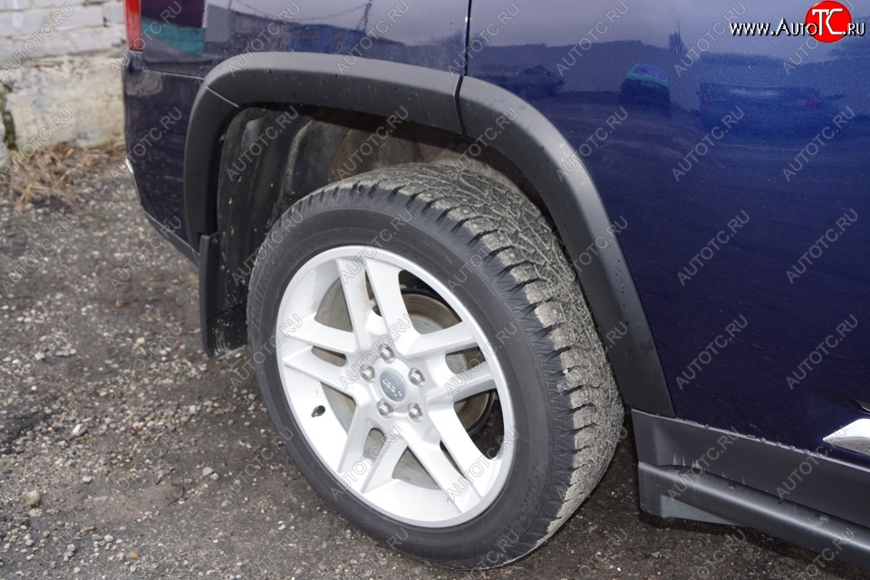 12 799 р. Накладки на колёсные арки PERFORMANCE Jeep Compass MK рестайлинг (2011-2015) (Неокрашенные)  с доставкой в г. Белгород