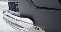 17 749 р. Защита переднего бампера (2 трубыØ76 и 42 мм, нержавейка) SLITKOFF Jeep Grand Cherokee WK2 дорестайлинг (2010-2013)  с доставкой в г. Белгород. Увеличить фотографию 3