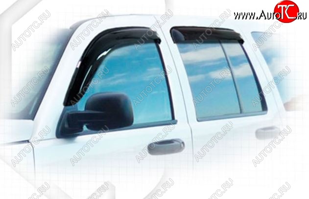 2 159 р. Дефлектора окон CA-Plastiс Jeep Liberty KJ рестайлинг (2004-2007) (Classic полупрозрачный)  с доставкой в г. Белгород